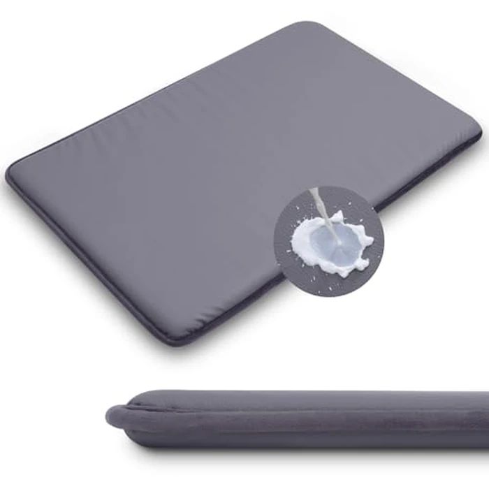 WAYIMPRESS Dog Crate Pad, Double-Sided Waterproof Crate Mat Bed, Outdoor Kennel Mat Pet Sleeping for Medium Large Dogs, Waterproof, Wipeable, Anti-Slip, Kennel Pads 35 x 22 Inch, Dark Gray by WAYIMPRESS - Used - Very Good condition - US$17.68