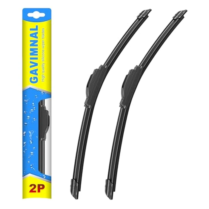 Gavimnal(R) 26"+16" Silicone Wiper Blades Replacement For Honda CRV 2007-2018 Toyota Corolla 2009-2019 Toyota RAV4 2013-2025 Hyundai Accent 2011-2022,All-Season Front Windshield Wiper Blades(Set of 2) by Gavimnal - Image 1