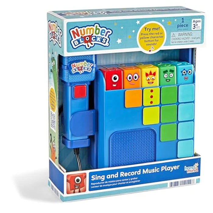 hand2mind Numberblocks Sing and Record Music Player, Kids Karaoke Microphone, Musical Toys, Toddler Boombox, Counting Toys, Preschool Math Learning Activities, Numbers for Toddlers, Birthday Gifts by hand2mind - Used - Acceptable condition - US$18.41
