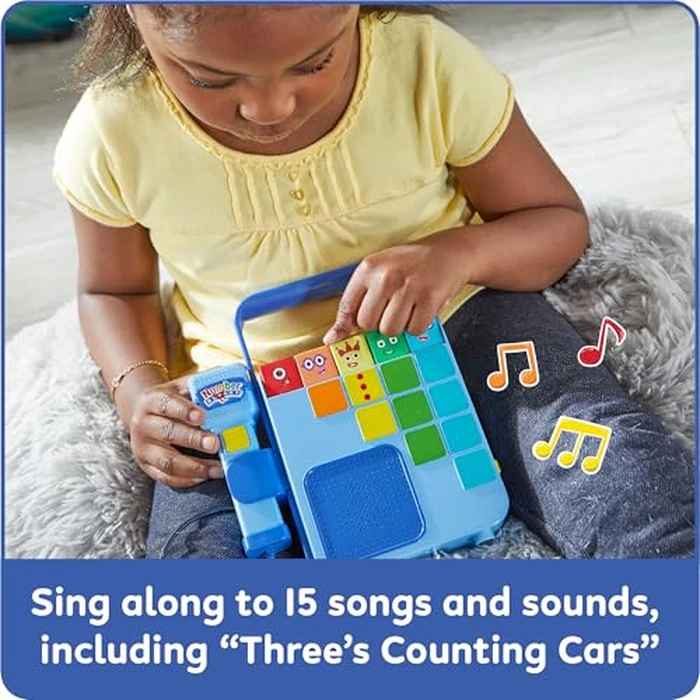 hand2mind Numberblocks Sing and Record Music Player, Kids Karaoke Microphone, Musical Toys, Toddler Boombox, Counting Toys, Preschool Math Learning Activities, Numbers for Toddlers, Birthday Gifts by hand2mind - Image 3