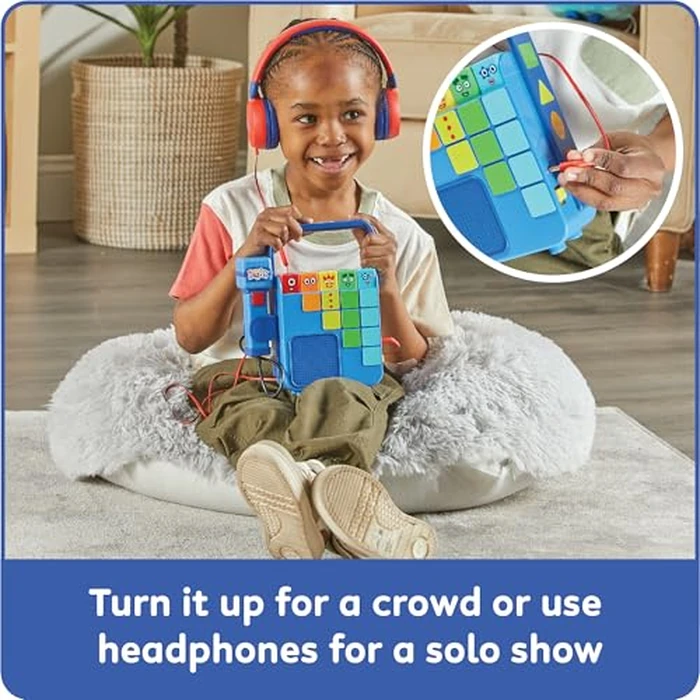 hand2mind Numberblocks Sing and Record Music Player, Kids Karaoke Microphone, Musical Toys, Toddler Boombox, Counting Toys, Preschool Math Learning Activities, Numbers for Toddlers, Birthday Gifts by hand2mind - Image 5