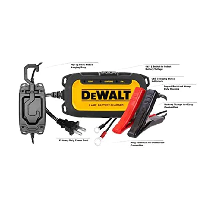 DEWALT DXAEC2 Professional 2-Amp Automotive Battery Charger and Maintainer by DEWALT - Image 4