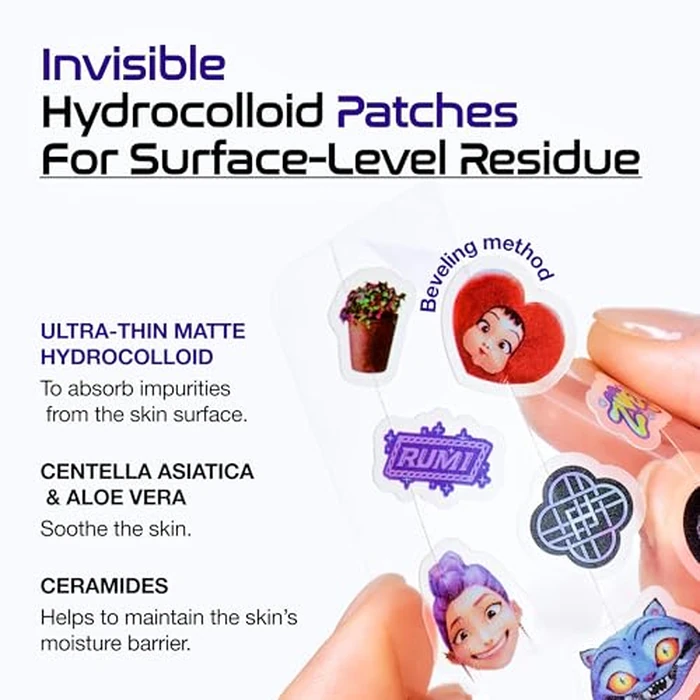 Anua Ultra-Thin Spot Cover Patch, Invisible Hydrocolloid Acne Patch for Face, Cute Pimple Patches, Centella Care for Sensitive Skin, KPop Demon Hunters, Korean Skincare, 55ea by ANUA - Image 3