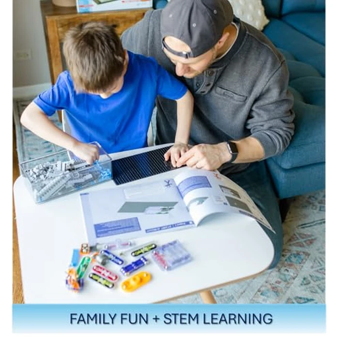 Snap Circuits BRIC: Structures | Brick & Electronics Exploration Kit | Over 20 Stem & Brick Projects | Full Color Project Manual | 20 Parts | 75 BRIC-2-Snap Adapters | 140+ BRICs by Snap Circuits - Image 5