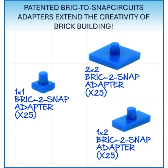 Snap Circuits BRIC: Structures | Brick & Electronics Exploration Kit | Over 20 Stem & Brick Projects | Full Color Project Manual | 20 Parts | 75 BRIC-2-Snap Adapters | 140+ BRICs by Snap Circuits - Image 6