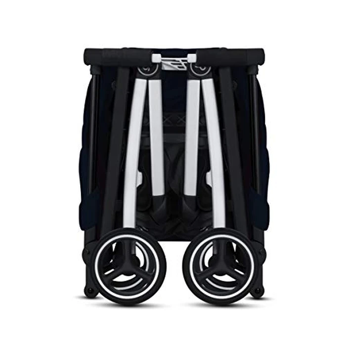 gb Pockit+ All-City Airplane Carry-on Compliant Stroller - Ultra Lightweight, 2-in-1 Travel System Ready with any Cybex Infant Car Seat, Compact Self-Standing Fold, Easy to Carry - Velvet Black by gb - Image 3