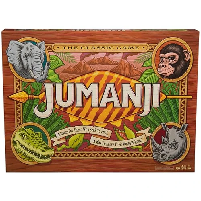 Spin Master Games, Jumanji 30th Anniversary Edition, The Classic Thrilling Adventure Family Board Game Based on the Action-Comedy Movie, Updated Jungle Challenges, 2-4 Players, for Ages 6 & Up by Spin Master Games - Used - Acceptable condition - CA$15.56