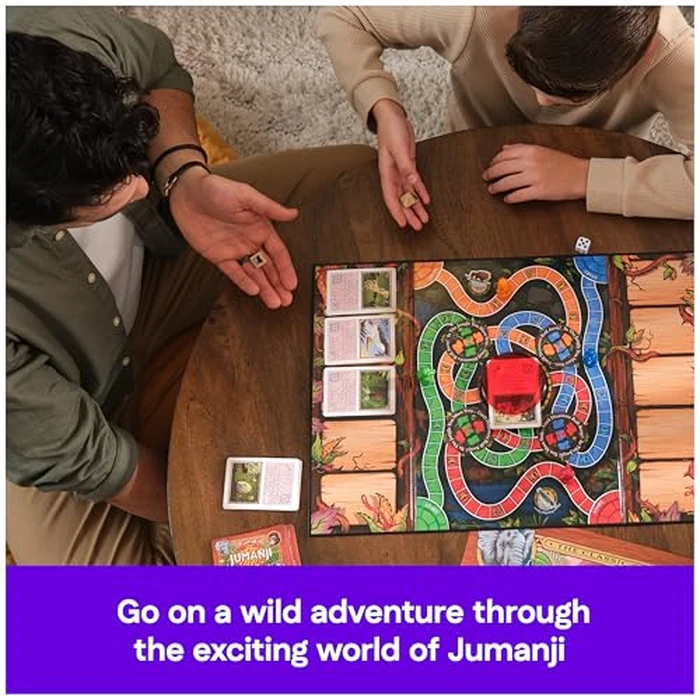 Spin Master Games, Jumanji 30th Anniversary Edition, The Classic Thrilling Adventure Family Board Game Based on the Action-Comedy Movie, Updated Jungle Challenges, 2-4 Players, for Ages 6 & Up by Spin Master Games - Image 3