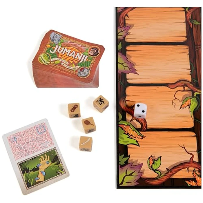 Spin Master Games, Jumanji 30th Anniversary Edition, The Classic Thrilling Adventure Family Board Game Based on the Action-Comedy Movie, Updated Jungle Challenges, 2-4 Players, for Ages 6 & Up by Spin Master Games - Image 9