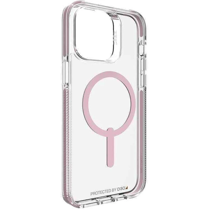 Zagg Gear4 Piccadilly Snap Phone Case with Magsafe for iPhone 14 Pro Max - Clear/Pink by Zagg - Image 2