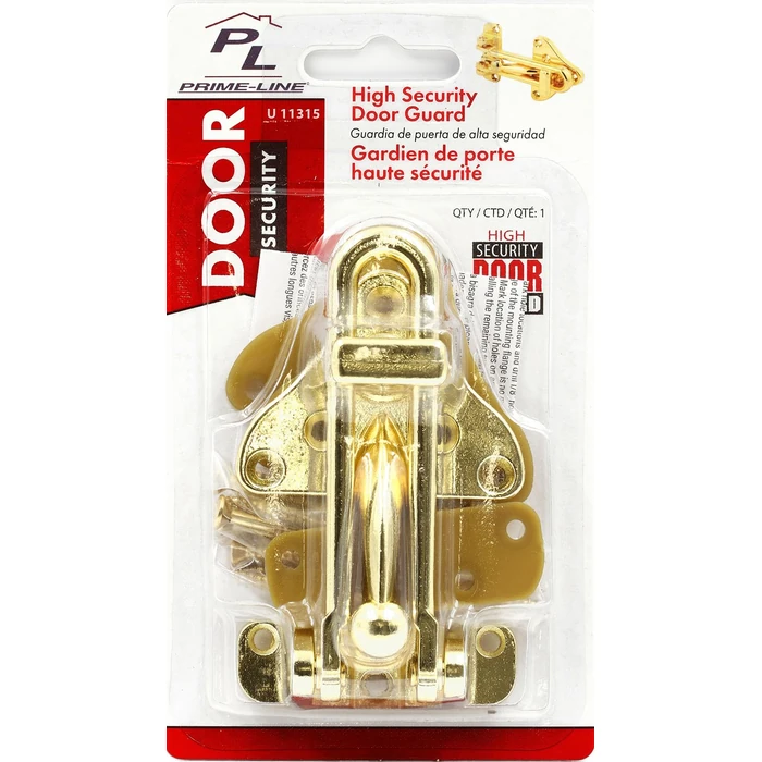 Defender Security U 11315 Swing Bar Door Guard with High Security Auxiliary Lock, Brass Finish (Single Pack) by Defender Security - Image 7