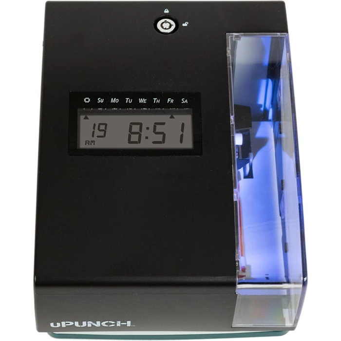 uPunch CR1000 Digital Time Clock and Date Stamp with 50 Time Cards - Black by uPunch - Image 3