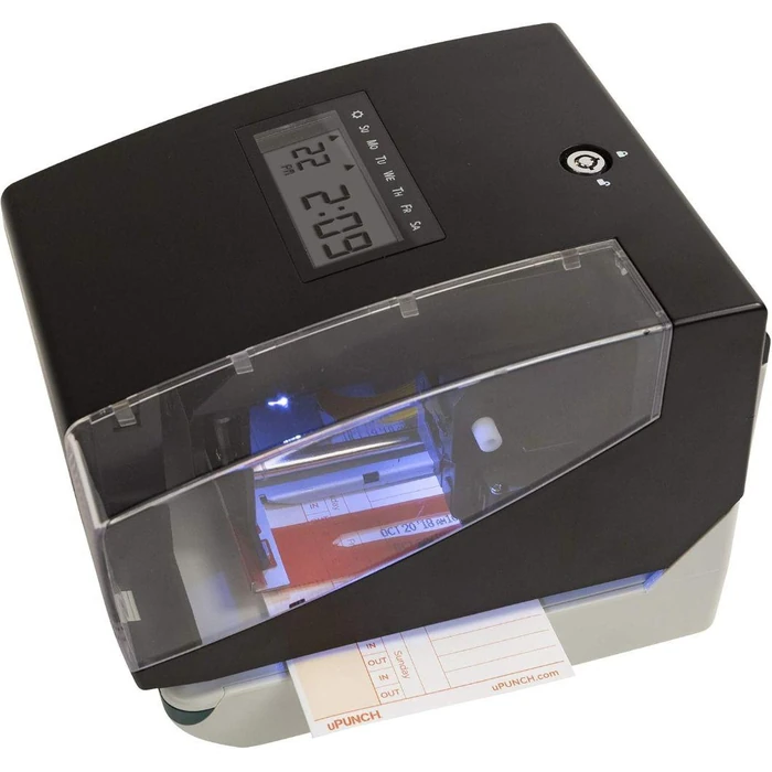 uPunch CR1000 Digital Time Clock and Date Stamp with 50 Time Cards - Black by uPunch - Image 6