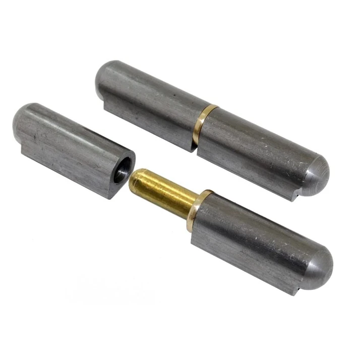 Supa 4 pcs/Pack of 100mm (4") Weldable Barrel Bullet Hinges Heavy Duty Lift Off Weld on Steel Hinge with Brass Pin, Brass Bushing, w/o Grease Fitting Item No. FBP100 by GENERIC - Image 3