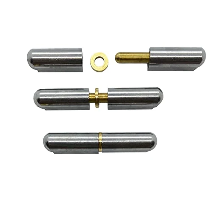 Supa 4 pcs/Pack of 100mm (4") Weldable Barrel Bullet Hinges Heavy Duty Lift Off Weld on Steel Hinge with Brass Pin, Brass Bushing, w/o Grease Fitting Item No. FBP100 by GENERIC - Image 5