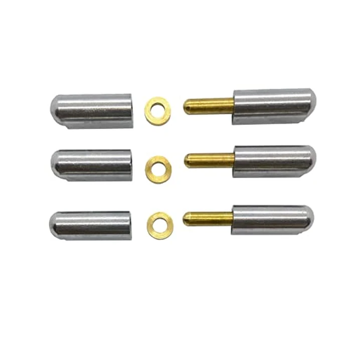 Supa 4 pcs/Pack of 100mm (4") Weldable Barrel Bullet Hinges Heavy Duty Lift Off Weld on Steel Hinge with Brass Pin, Brass Bushing, w/o Grease Fitting Item No. FBP100 by GENERIC - Image 6