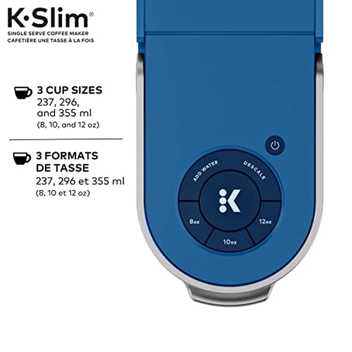 Keurig K-Slim Single Serve K-Cup Pod Coffee Maker, Featuring Simple Push Button Controls And MultiStream Technology, Twilight Blue by Keurig - Image 5