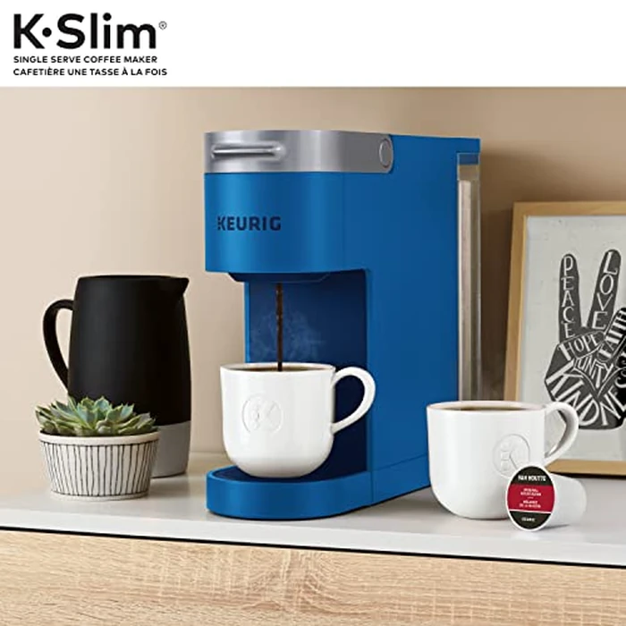 Keurig K-Slim Single Serve K-Cup Pod Coffee Maker, Featuring Simple Push Button Controls And MultiStream Technology, Twilight Blue by Keurig - Image 7