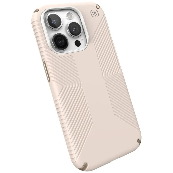 Speck Presidio2 Grip Series Phone Case for iPhone 15 Pro - Bleached Bone/Heirloom Gold by Speck - Image 3