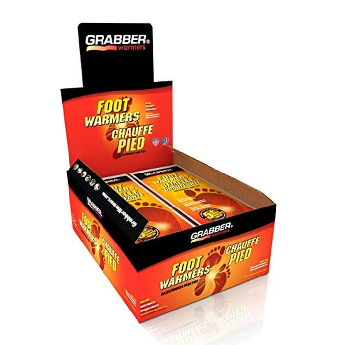 Grabber Insole Foot Warmers - Long Lasting Safe Natural Odorless Air Activated Warmers - Up to 5 Hours of Heat - 30 Pair - Medium/Large by Grabber - Used - Very Good condition - CA$49.41