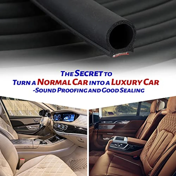 D-Shape Car Door Rubber Seal Strip,Black Automotive Weather Stripping with Self-Adhesive to Reduce Noise and Water-Leaking fit Most Car,Truck,SUV,RV,Boat and Home Application,18ft (18ft) by EdgeSeal - Image 3