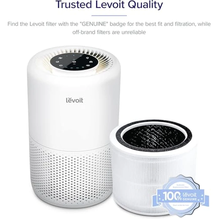 Levoit Core 200S-P Air Purifier Replacement Filter, Genuine 3-in-1 Filter with High-Efficiency Activated Carbon, Removes Smoke, Odors, Allergens, Core 200S-RF, 1 Pack by Levoit - Used - Like New condition