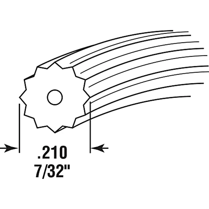 Prime-Line P 7595 0.21 In. x 250 ft. Roll Black Spline (1 Roll) by PRIME-LINE - Image 2