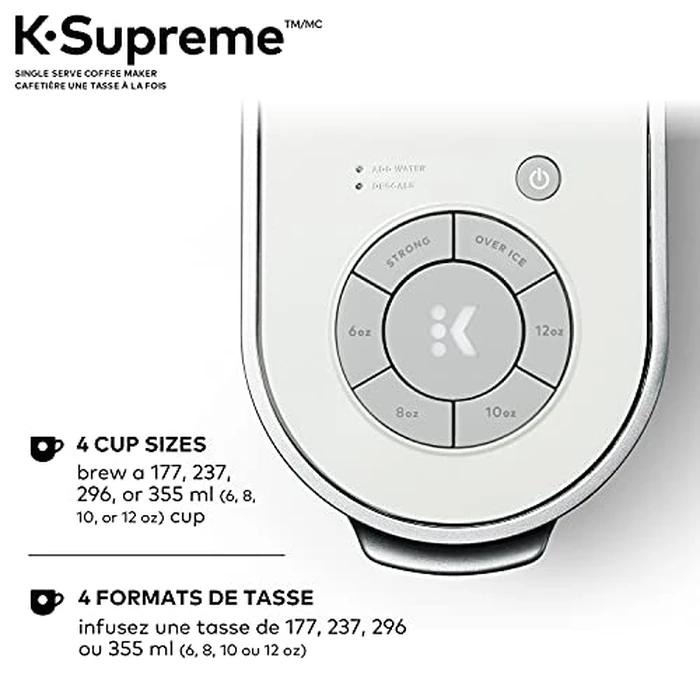 Keurig K-Supreme Single Serve K-Cup Pod Coffee Maker, With MultiStream Technology, White by Keurig - Image 3