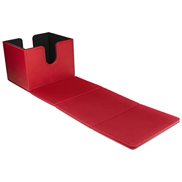 Ultra Pro - Vivid Alcove Edge Deck Box (Red) - Stores & Protects Up To 100 Standard Size Collectible Cards, Baseball, Gaming, Sports or Any Standard Size Cards In Your Collection by Ultra Pro - Used - Good condition - CA$17.35