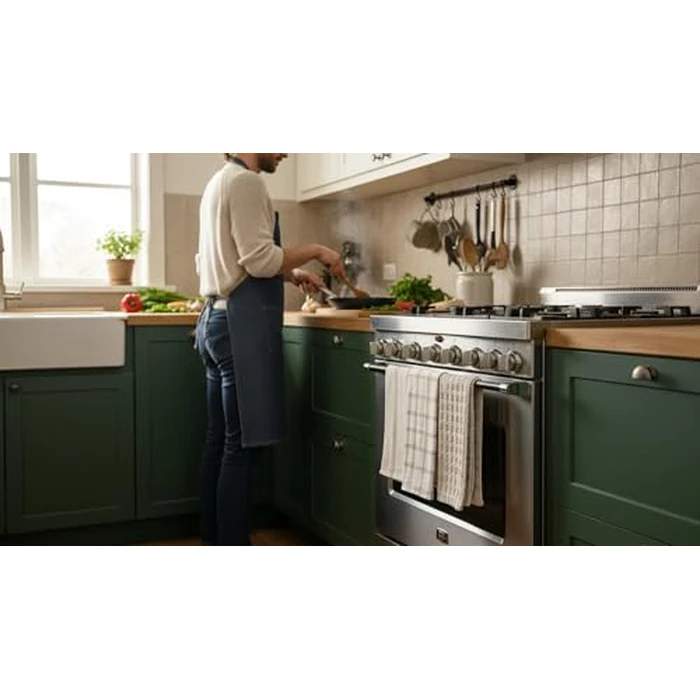 KAF Home Assorted Flat Kitchen Towels - Set of 10, 18 x 28 Inch (Beige) by KAF Home - Image 9