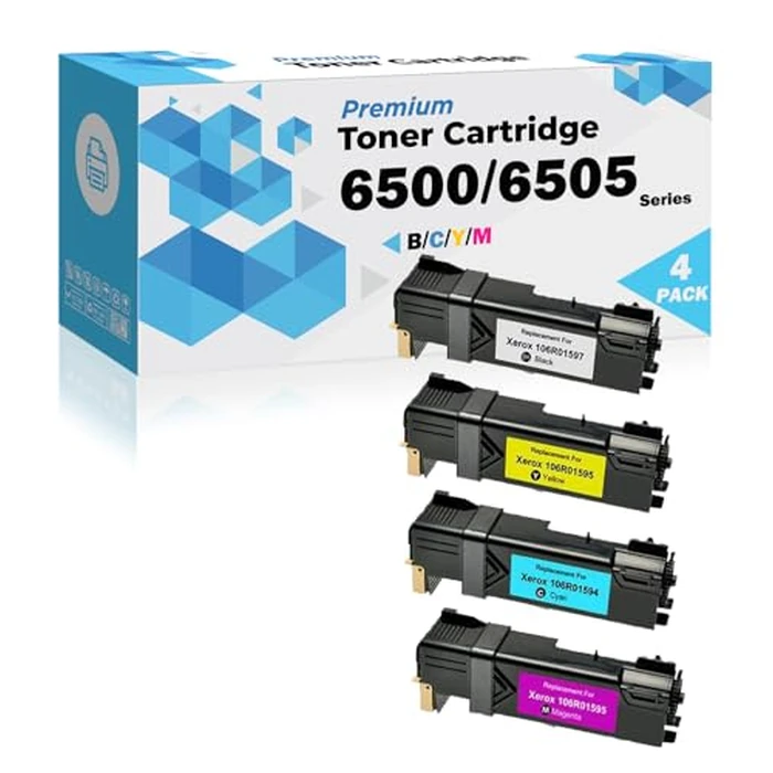Ultra Toner(R) 6500 6505 Toner Compatible Replacement for Xerox 6500 6505 Toner Cartridges for Phaser 6500 Phaser 6500/DN Phaser 6500/N WorkCentre 6505/DN WorkCentre 6505/N (1SET) by Ultra Toner - Image 1