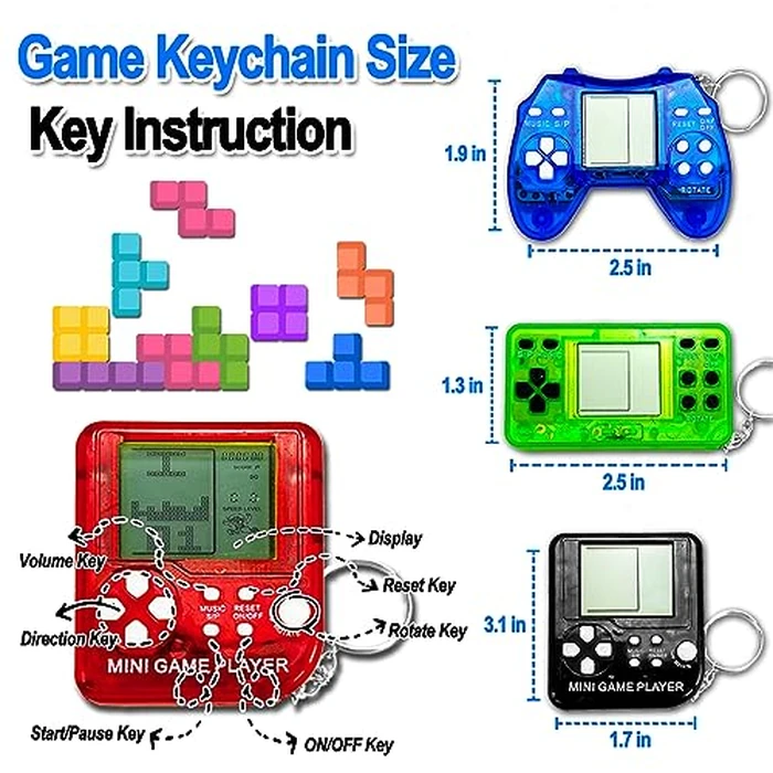 25 Pcs Video Game Party Favors for Kids, Video Game Keychain, Mini Gamer Party Favors, Gaming Party Decorations, Birthday Party, Classroom Prizes, Goodies Bags Stuffer by TGIQROVE - Image 3
