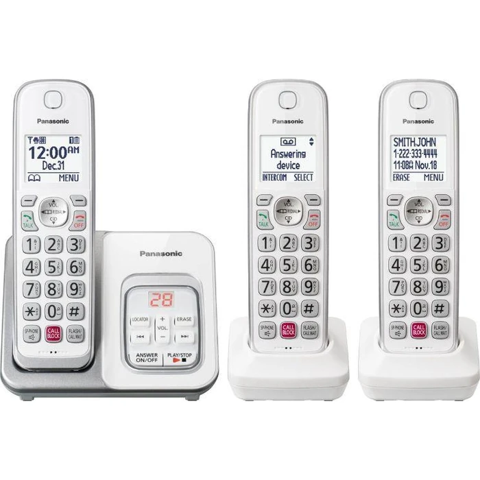 Panasonic KX-TGD833 Link-to-Cell Cordless Phone - White by Panasonic - Refurbished - Excellent condition