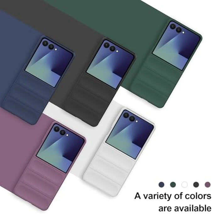 BonYonka Case for Samsung Galaxy Z Flip 7, Hard PC Slim Fit Bumper Case, Anti-Scratch Shockproof Protective Phone Cover, White by BonYonka - Image 8