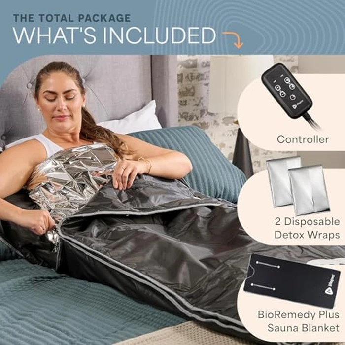 Lifepro BioRemedy Plus Infrared Sauna Blanket -Heated Blanket for Relaxation, Portable Sauna Suit Wrap - Spa-Like Experience at Home with Thermal Wraps -Adjustable Temp (86-158 degreesF) & Time by LifePro - Image 8
