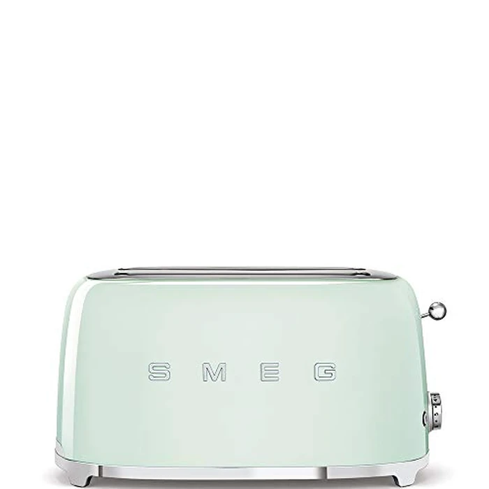 Smeg 50's Style Retro Aesthetic 4 Slice Toaster 6 Presets with 2 Extra Wide Slots, Pastel Green, TSF02PGUS by Smeg - Image 2