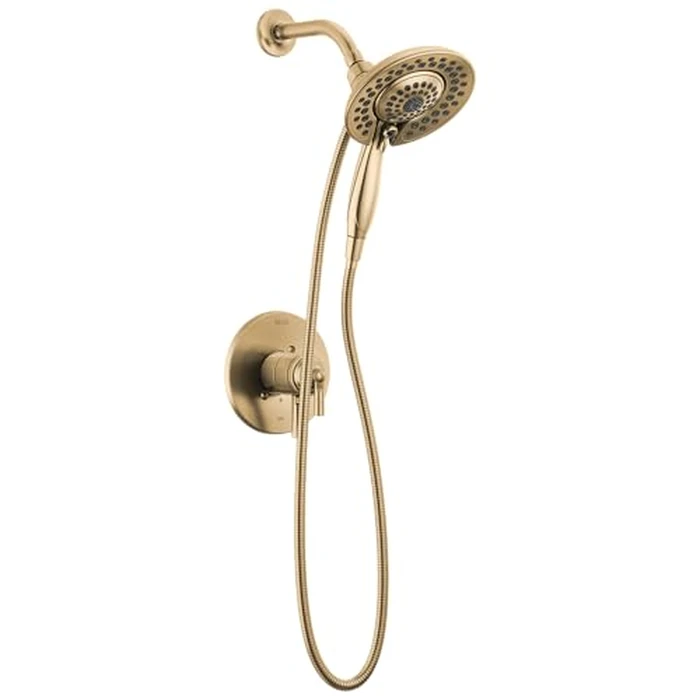 Delta Saylor 17 Series Gold Shower Trim Kit with In2ition 2-in-1 Shower Head and Handheld Spray, Champagne Bronze T17235-CZ-I by DELTA - Used - Good condition - CA$201.85