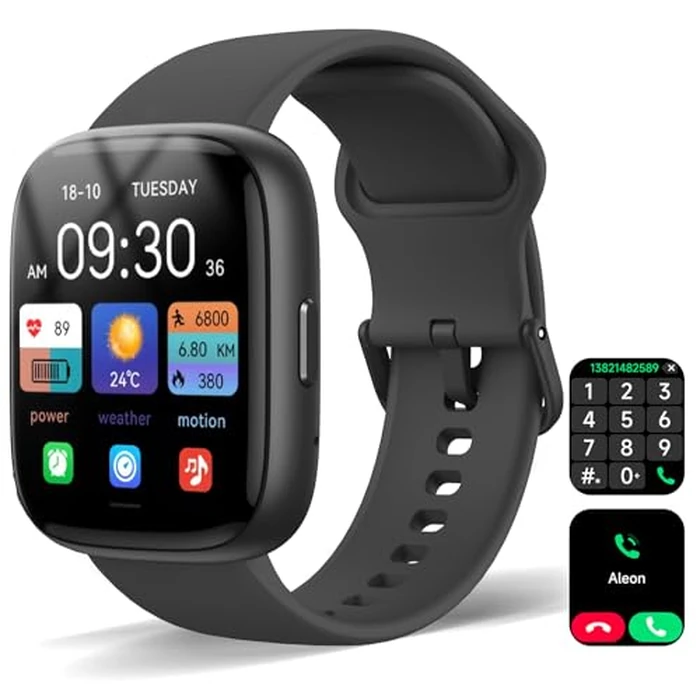 Smart Watch for Women Men, Alexa Built-in, 1.83" HD Touchscreen Fitness Tracker with Bluetooth Calling, Fitness Watch with Sleep Monitor, 100+ Sports Modes, IP68 Waterproof Smartwatch for Android iOS by VRPEFIT - Used - Like New condition - CA$39.24