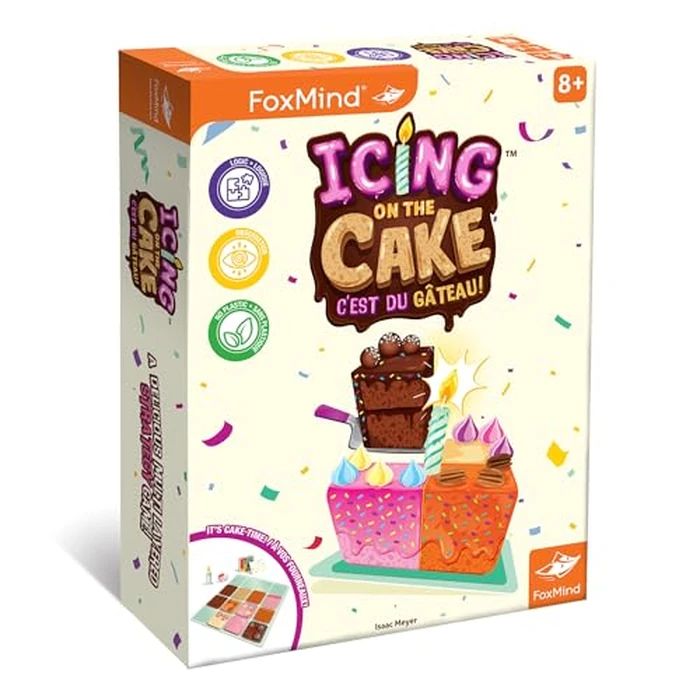 Foxmind Games: Icing On The Cake - Tile Laying Board Game, Kids and Family stratgegy Game Ages 8+ 15 Minute 2 or More Players by FoxMind - Image 1