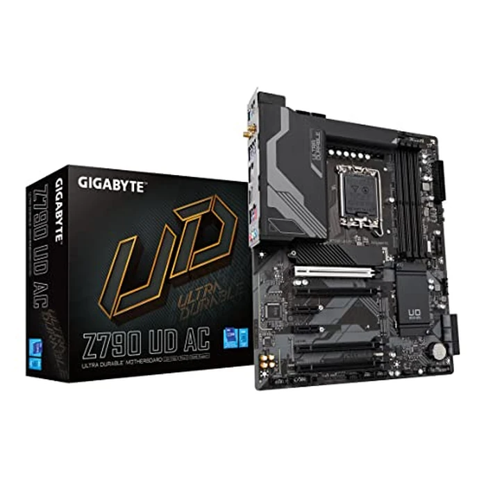 GIGABYTE Z790 UD AC LGA 1700 ATX Motherboard, Support Intel Core 14th/13th/12th Gen, DDR5, 16+1+1 Power Phase, 3X M.2, PCIe 5.0, USB-C 3.2, Dual Band WiFi, 2.5GbE, EZ-Latch, Q-Flash, RGB Fusion by GIGABYTE - Image 1