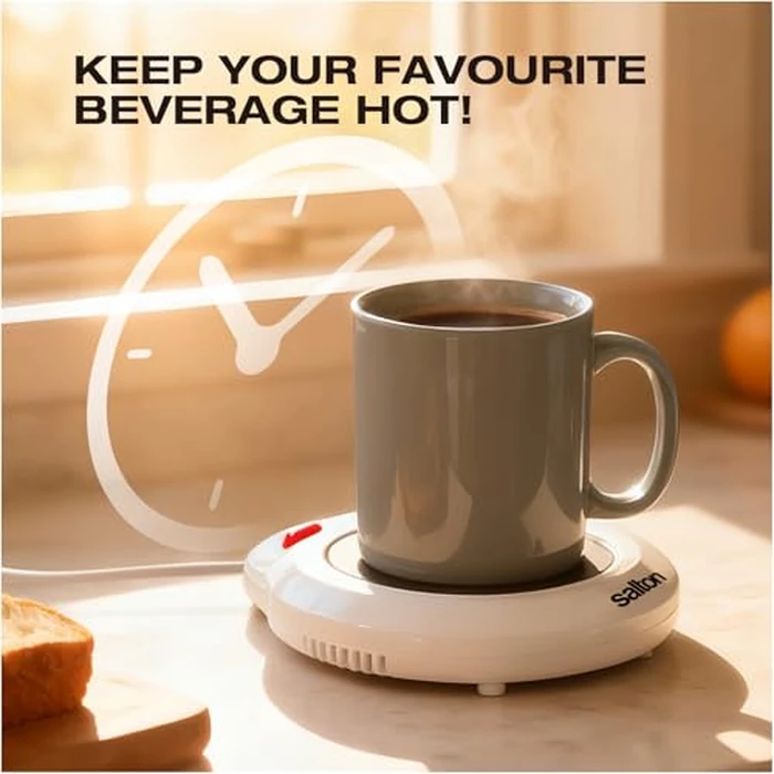 Salton Mug Warmer | Electric Beverage Heater for Coffee, Tea, Hot Chocolate, Soup & More | Keeps Drinks Warm Longer | Also Warms Candles, Gravies & Sauces | Chauffe-Tasse Électrique | Proudly Canadian by Salton - Image 3