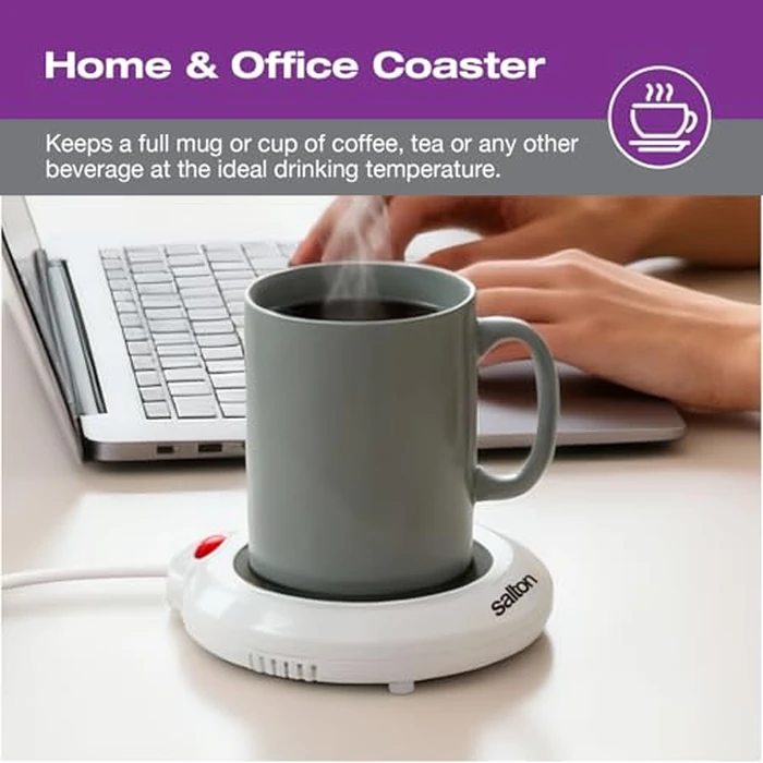 Salton Mug Warmer | Electric Beverage Heater for Coffee, Tea, Hot Chocolate, Soup & More | Keeps Drinks Warm Longer | Also Warms Candles, Gravies & Sauces | Chauffe-Tasse Électrique | Proudly Canadian by Salton - Image 6