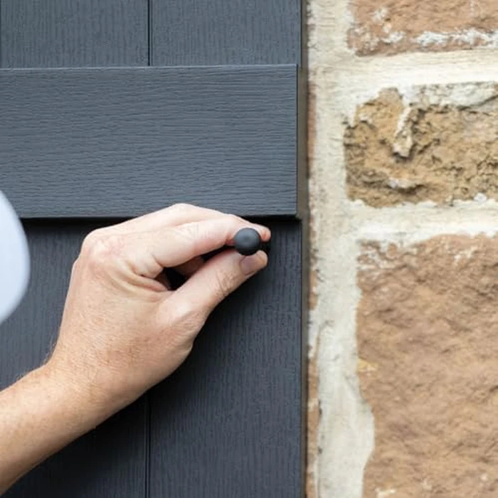 Ekena Millwork Lifetime Vinyl LL1S14X06400MB Standard Cathedral Top Center Mullion, Open Louver Vinyl Shutters, w/Installation Shutter-Lok's & Matching Screws (Per Pair),14 1/2"W x 64"H, Midnight Blue by Ekena Millwork - Image 8