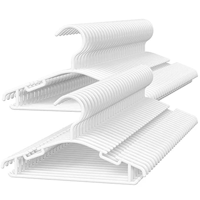 GoodtoU Baby Hangers, 60 Pack Baby Clothes Hangers for Closet Kids Plastic Hangers Toddler Infant Nursery Child Small Children (White) by GoodtoU - Used - Very Good condition - US$15.45