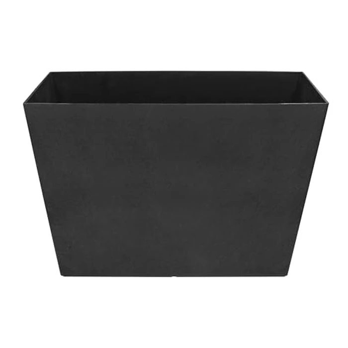Sonata 20 in. H x 28 in W. Rectangle Slate Rubber Self-Watering Trough Planter by Tierra Verde - Image 7