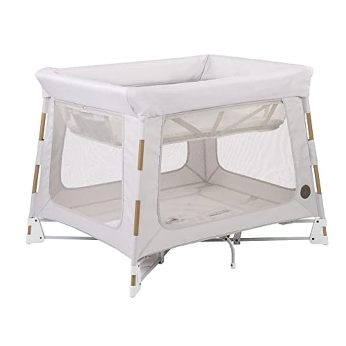 Maxi-Cosi Swift Playard, Playpen with 3-in-1 (Newborn bassinet, toddler, play), Portable, ultra comfort, 1 step fold, travel bag included, Horizon Sand by Maxi-Cosi - Image 1