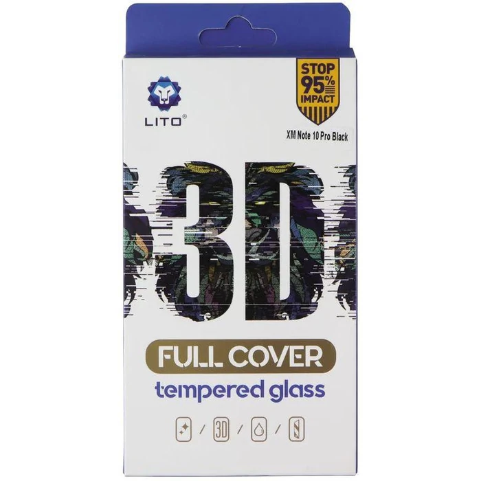 LITO 3D Full Cover Screen Protector for Xiaomi Note 10 Pro - Clear/Black Border by LITO - Refurbished - Brand New condition - US$8.28