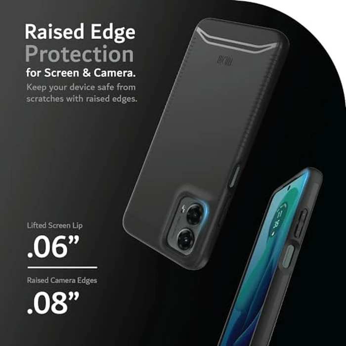 TUDIA Merge Motorola Moto G 5G 2024 Case - [Non-Slip, Military Grade] Dual Layer, Shockproof, Slim, Heavy Duty Protective Phone Case - Protector Phone Cover - Matte Black by TUDIA - Image 5