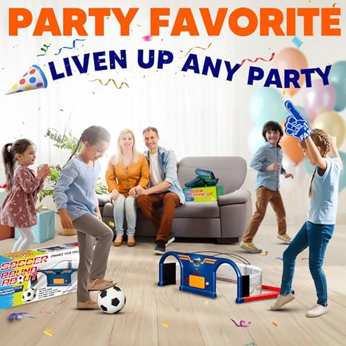 Soccer Trainer Ball Set, Soccer Roundabout Sport Games Gifts | Foot-Eye Coordination Hand-Eye, Football Exercises Agility Training by E E-JET GAMES - Image 5