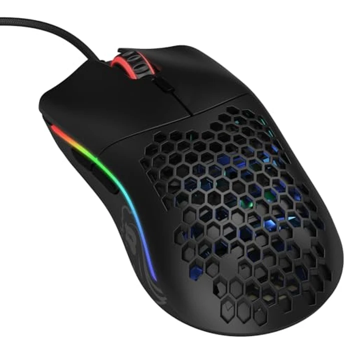 Glorious Model O- (Minus) Compact Wired Gaming Mouse - 58g Superlight Honeycomb Design, RGB, Pixart 3360 Sensor, Ambidextrous, Omron Switches - Matte Black by GLORIOUS - Image 1
